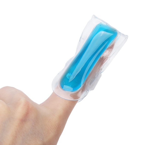 Small Ice Pack for Finger Toes, 7 cm Reusable Cold Finger Gel Ice Bag, Hot Compress Bag, Portable Cool Finger Wrap for Sports Injuries, Swelling and Pain