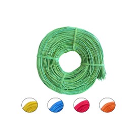 Schardt Wicker 500 g Yellow Orange Red Blue Green Available in 2.25 and 3 mm Basket Wicker (Green, 2.25 mm) Wicker Material Wicker Basket Wicker