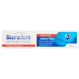 Steradent Buy Steradent Denture Paste Active Plus Fresh Mint 115g Online