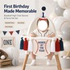 Rookie of the Year First Birthday Baseball High Chair Banner