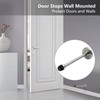 Wall Mounted Long Door Stop Heavy Duty Chrome Plated 6"