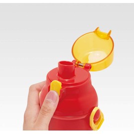 Skater PSB5SANAG Children's Ag+ Antibacterial Plastic Water Bottle, 16.9 fl oz (480 ml), Burger Conx, Made in Japan