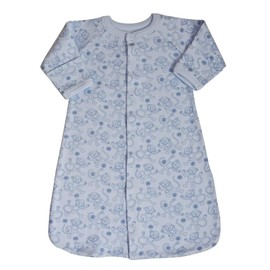 Organic Cotton Baggie/Gown - Blue Monkey Fits up to 5m
