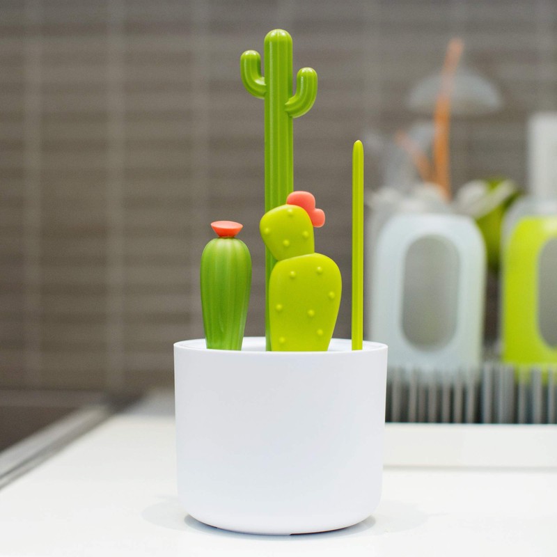 Takara Tomy Boon Brush Cactus CACTI White Bottle Rack Accessory