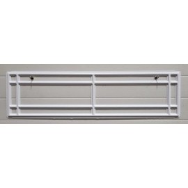 Clopay Ideal Holmes PRAIRIE 610 WHITE Replacement Window Inserts/LONG Panel IDEAL Garage Doors