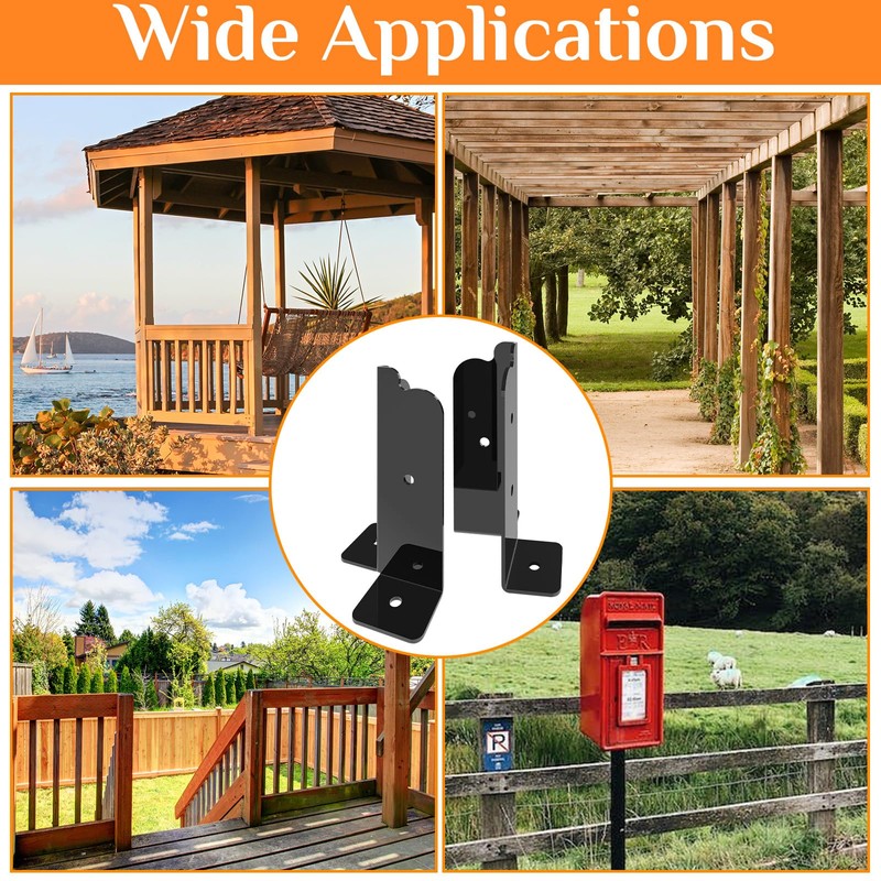 Missippibase 8 PCS Adjustable Deck Support - Fit 2x2, 2x4,