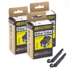 Eastern Bikes 700c x 35/43 Premium Inner Tube Replacement Kit, 33mm Presta Valve (3 Pack)