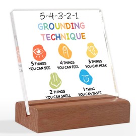 School Counselor Gifts, Mental Health Gifts, Counseling Office Must Haves Decor, Mental Health Office Decor for Desk, Mental Health Acrylic Sign With Wooden Stand, Positive Gifts for Teens Kids