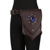 HiiFeuer Medieval Faux Leather Thigh Bag, Adjustable Drop Leg Pouch