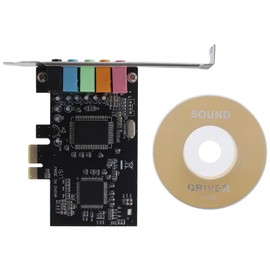 Internal Sound Card for Ahvqevn 5.1 with Low Profile Bracket, 3D Stereo PCI-E, 8738 Chip, 32/64 Bit Sound Card PCI