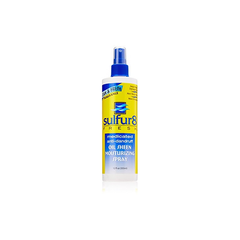 Sulfur8 Fresh Oil Sheen Moisturizing Spray, 12 Ounce