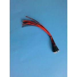 n/a 10 x LED - 3mm PRE WIRED LEDS 12 VOLT GREEN 12V DC USA