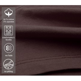 Lilax Girls' Basic Solid Soft Dance Short for Gymnastics or Under Skirts (9 Years, Brown)