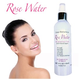 4 oz Rose Water Toner FACE, Hair, and Body Spray