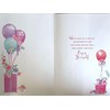 Daughter-in-Law Birthday Card - Pink Lilac Green Balloons Boxes &