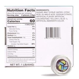 1LB Hard Volleyball Candies, Individually Wrapped Old Fashioned Treats, Sports Team Party Favors, Blue Raspberry Flavored