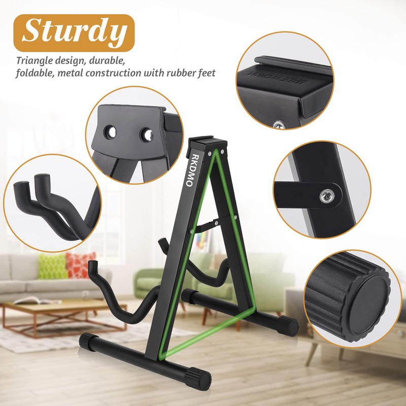 pugdodo Cello Stand Adjustable, Folding Cello Support Stand, A-Frame Folding