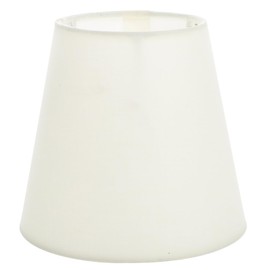 LIFKOME Small Lampshades for Table Lamps and Floor Lamps, Drum Lampshades, E14 Socket, Retro Style Barrel Fabric, Vintage (White)