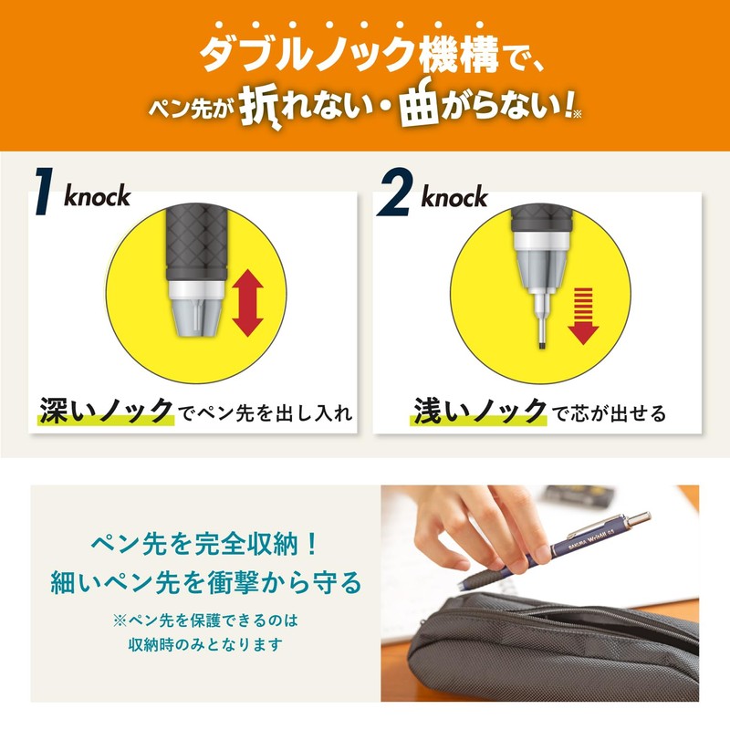 Sakura Crepas Pencil Lightle Limited 0.5mm Red (Eraser, Arch Slim