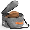 SLEEPING LAMB Cowboy Hat Box for Travel and Storage, Collapsible