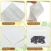 100 Pack Small Seed Packet Envelope with Clear Window,3.5x2.7 In