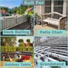 JINHAN Patio Umbrella Clamp - Steel Umbrella Holder for Deck