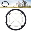 Chain Guard Protector, Black Plastic Chain Wheel Crankset Cover for