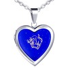 Yumilok Men's Necklace Women's Stainless Steel with Heart Pendant 12