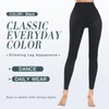 MANZI 2 Pairs Women's Footless Dance Tights Soft Solid Colored