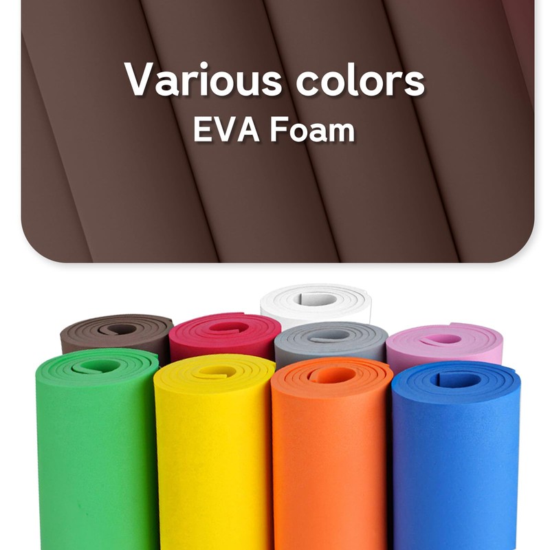 Brown EVA Foam Sheets, Do²ping 10mm EVA Foam Roll, 39''x13.9''