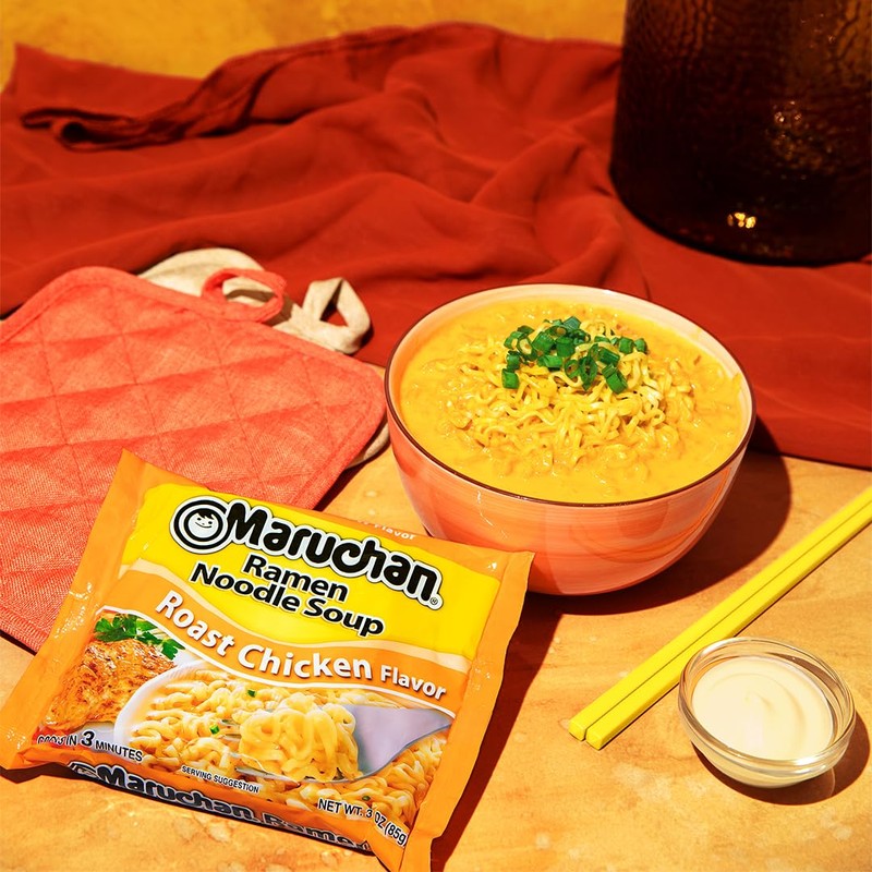Maruchan Ramen Roast Chicken, Instant Ramen Noodles, Ready to Eat
