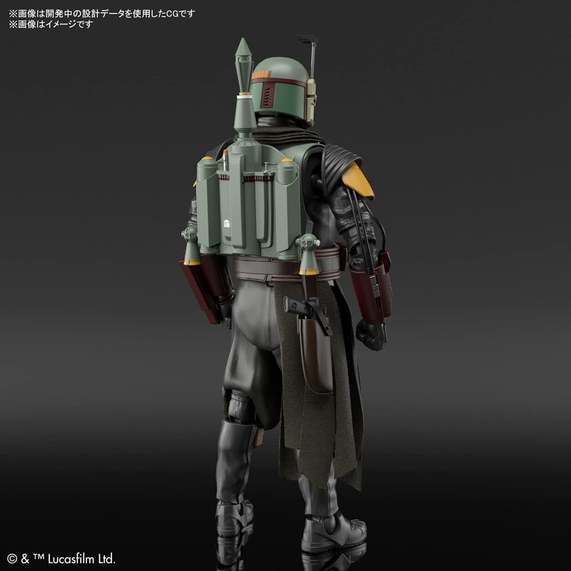  Star Wars The Mandalorian Boba Fett 1/12 Scale Color-coded