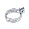 Exhaust Bracket Rear, Wide, 2-Piece, Chrome-Plated - for Simson S50,