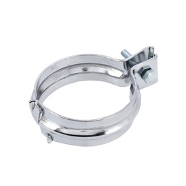 Exhaust Bracket Rear, Wide, 2-Piece, Chrome-Plated - for Simson S50, S51, S70, S53, S83, SR50, SR80