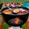 SUMTree Round Cast Iron Cooking Grate, Round Hole Grate, Black,