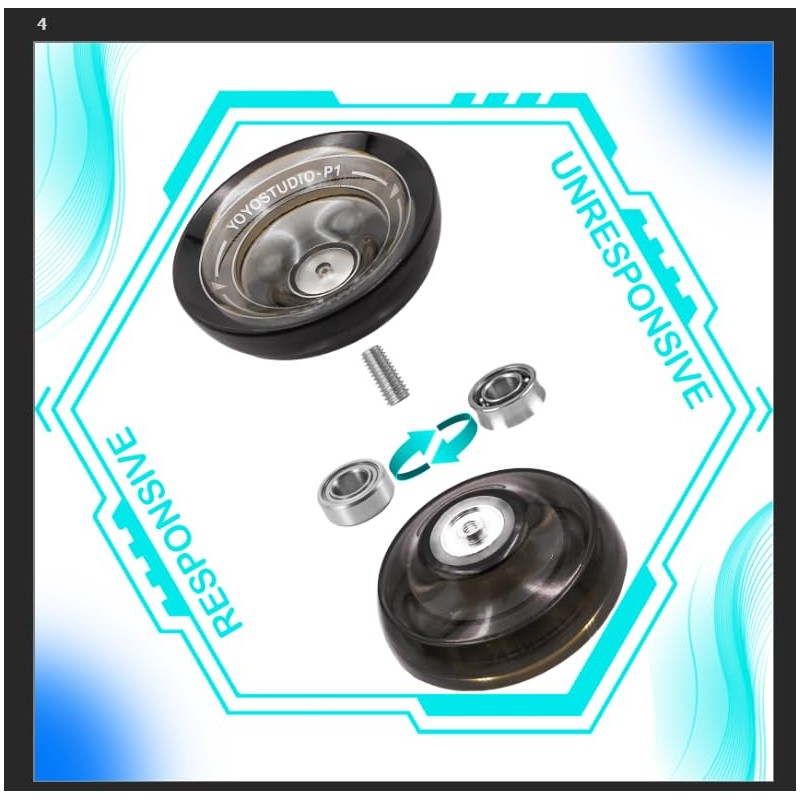 YOYOSTUDIO Yoyo Professional Responsive Yoyo H17, Dual Purpose Metal Yoyos