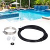 Chlorinator Feeder Connection Pack with Nut Gasket Clamp Tubing for