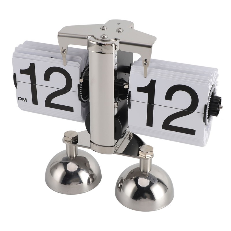 Retro Digital Flip Down Clock Flip Desk Clock Mechanical Battery