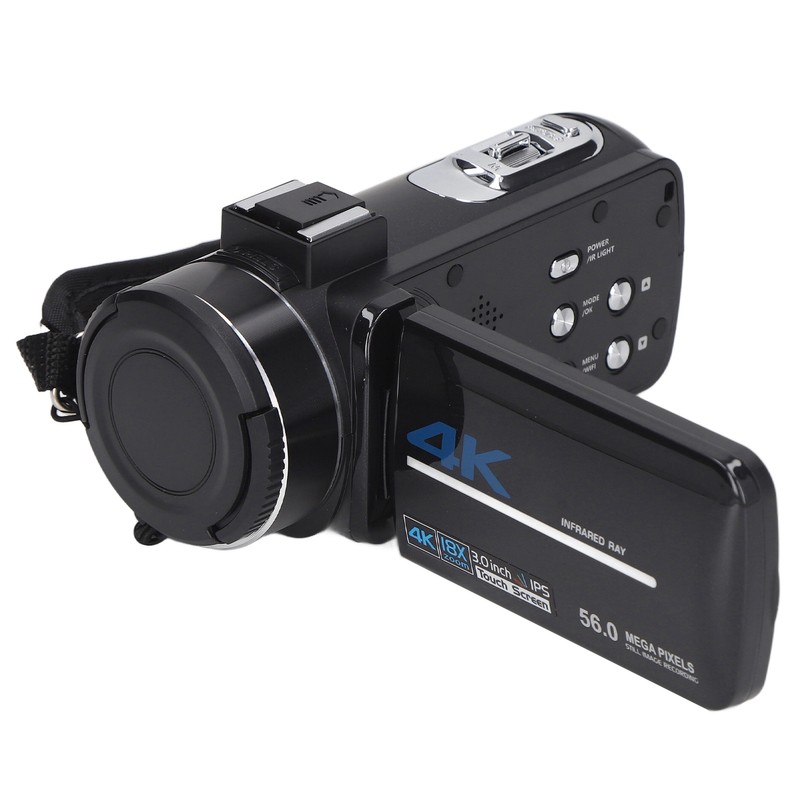 4K Video Camera Camcorder 18X Digital Zoom 56MP Video Recorder