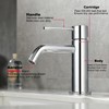 Chrome Bathroom Faucet Single Hole, Single Handle Water Faucet for