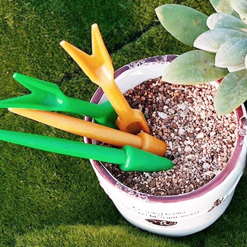 Mini Garden Hand Succulent Transplanting Tools,Widger Plastic Seedlings Dibber Sowing