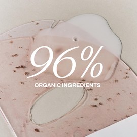 Whamisa Organic Flowers Hydrogel Face Sheet Mask - Idratante, Cura profonda, Cura della pelle, Rafforzare la barriera cutanea, Maschera acne, effetto levigante, fermentata (5 pezzi per confezione)