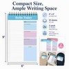 To Do List Notepad 2 Pack, 9x6 Inch Undated Daily