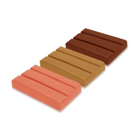 Multicraft Carvers' Oven Bake Polymer Clay - 2.1 Oz - Brown, Tan, and Orange