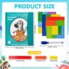 YAOZUP Fraction Game, Arithmetic Educational Toy, 9 Colour-Coded Magnetic Fraction