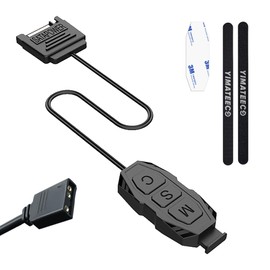 YIMATEECO ARGB Controller, Built-in Light Mode 5V 3-Pin ARGB Controller Manually Addressable SATA Power Supply for Motherboards without 5V ARGB, DIY ARGB Fans, Light Strips, Lighting Board,Etc