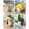 Zoeeker Sponge Holder for Kitchen Sink, Ceramic Dish Sponge Drying