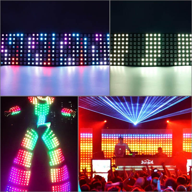 WS2812B - Panel de luz LED RGB digital, flexible, direccionable