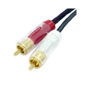 5m Mercury AV Stereo Audio RCA Cable Red White Hi-Fi Home Theatre Gold Plated