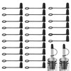 40 PCS Liquor Pour Caps, Pourers Dust Caps Rubber Liquor